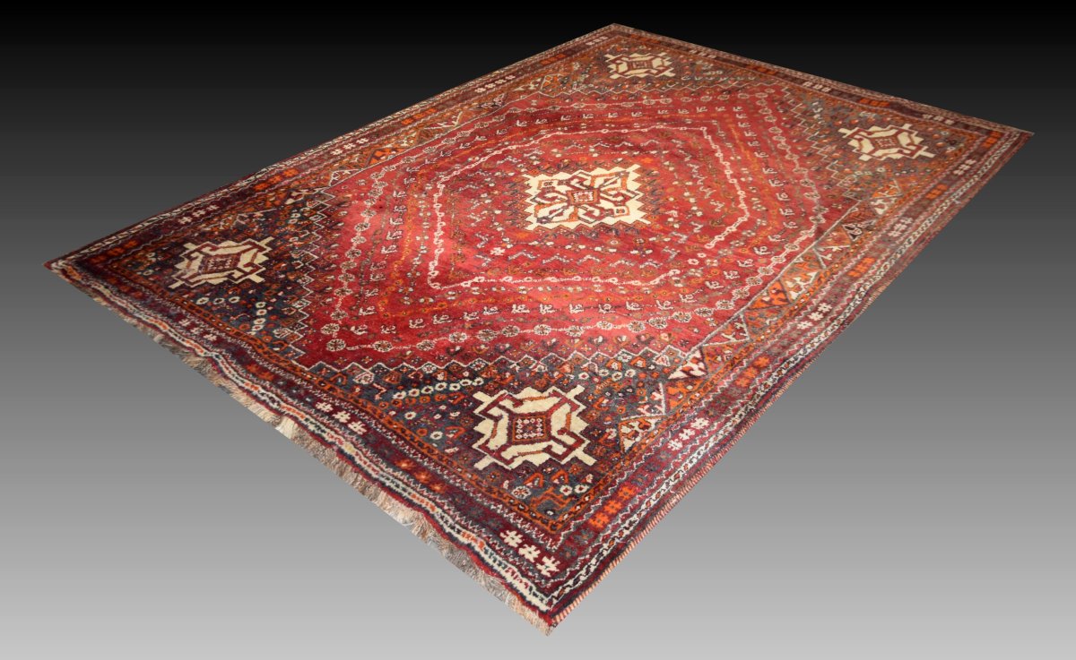 Tapis d'orient Iran Shiraz, Gashghaï :  170 x 250 cm "Galerie Sardje"-photo-1