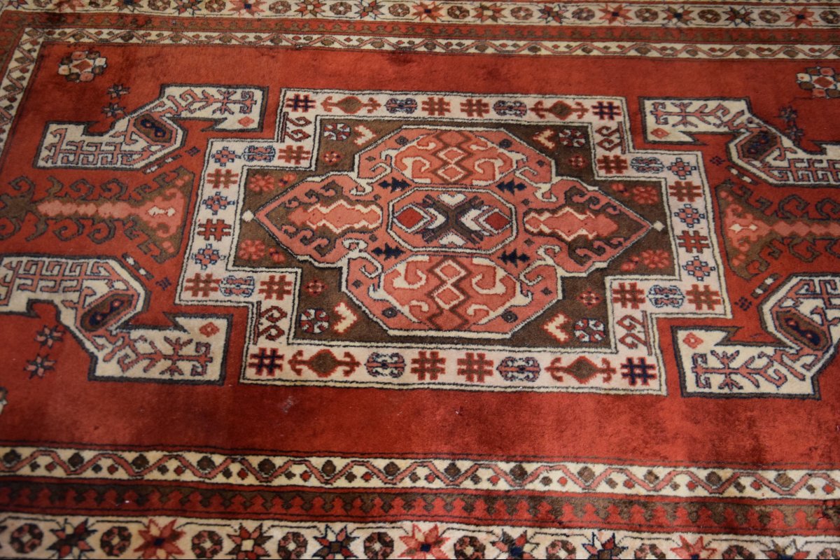 Tapis d'orient  KAZAK Style Caucasien – Noué main : 127 x 170 cm- "Galerie Sardje" -photo-4