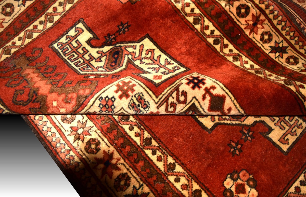 Tapis d'orient  KAZAK Style Caucasien – Noué main : 127 x 170 cm- "Galerie Sardje" -photo-6
