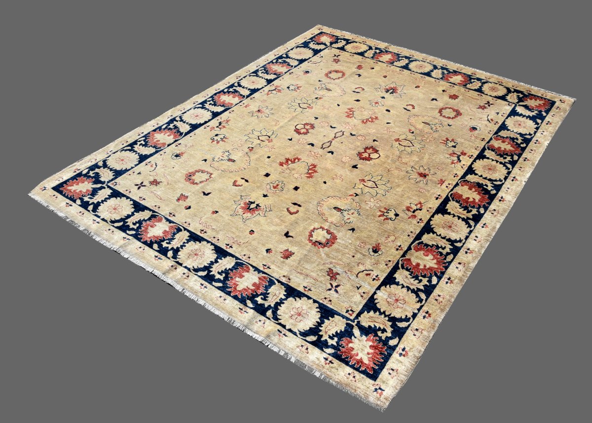 Tapis d'Orient Ziegler : 3.00 X 2.45 Mètres - Laine Fait Main - "Galerie Sardje" -photo-2