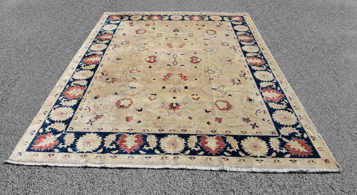 Tapis d'Orient Ziegler : 3.00 X 2.45 Mètres - Laine Fait Main - "Galerie Sardje" -photo-3