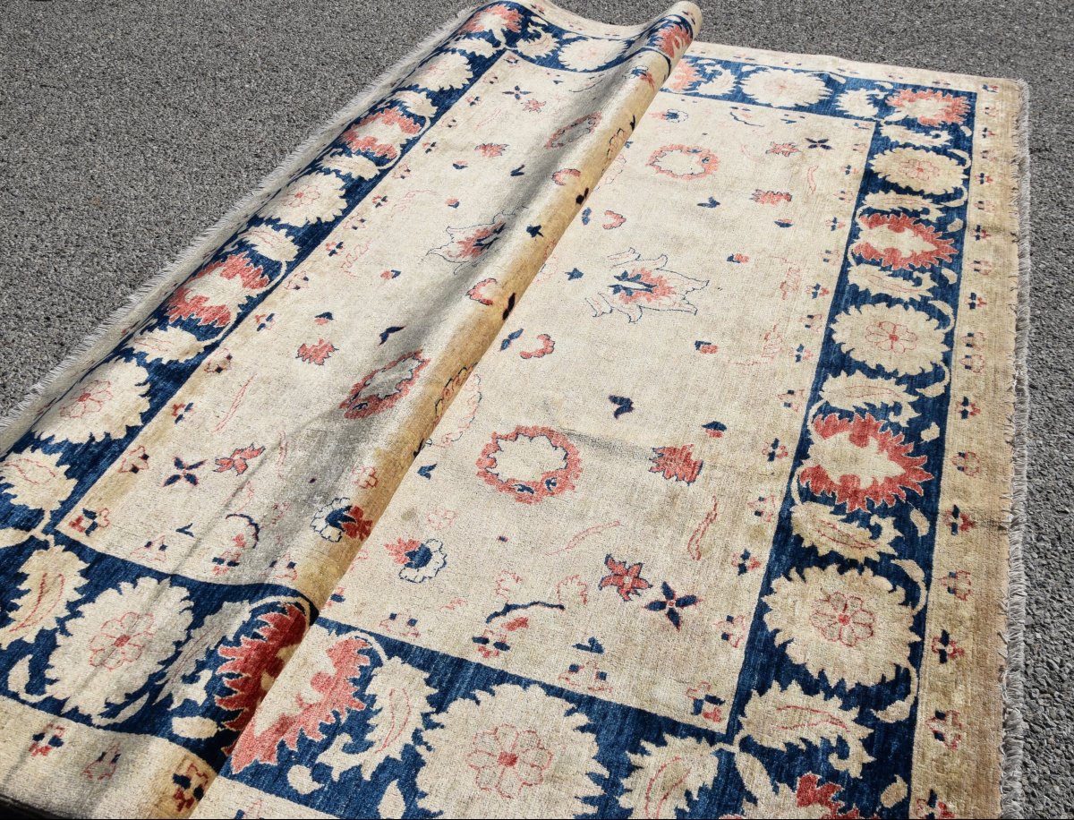 Tapis d'Orient Ziegler : 3.00 X 2.45 Mètres - Laine Fait Main - "Galerie Sardje" -photo-4