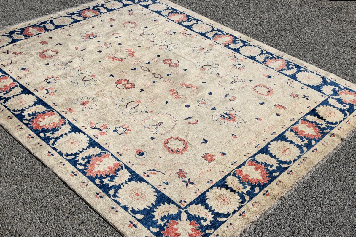 Tapis d'Orient Ziegler : 3.00 X 2.45 Mètres - Laine Fait Main - "Galerie Sardje" -photo-2