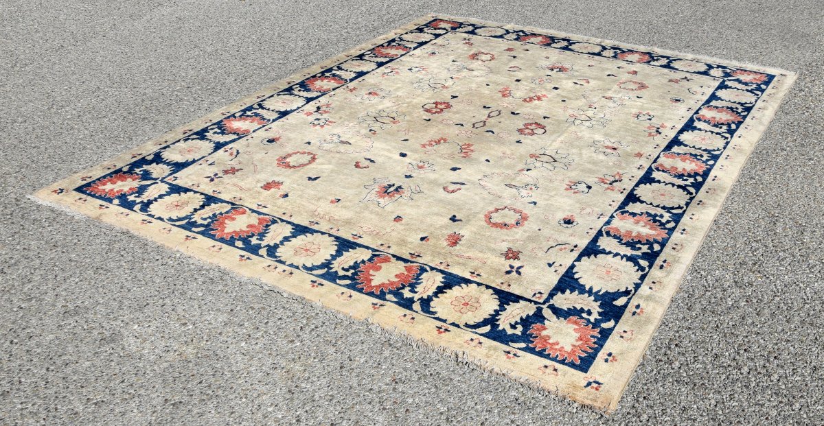 Tapis d'Orient Ziegler : 3.00 X 2.45 Mètres - Laine Fait Main - "Galerie Sardje" -photo-5