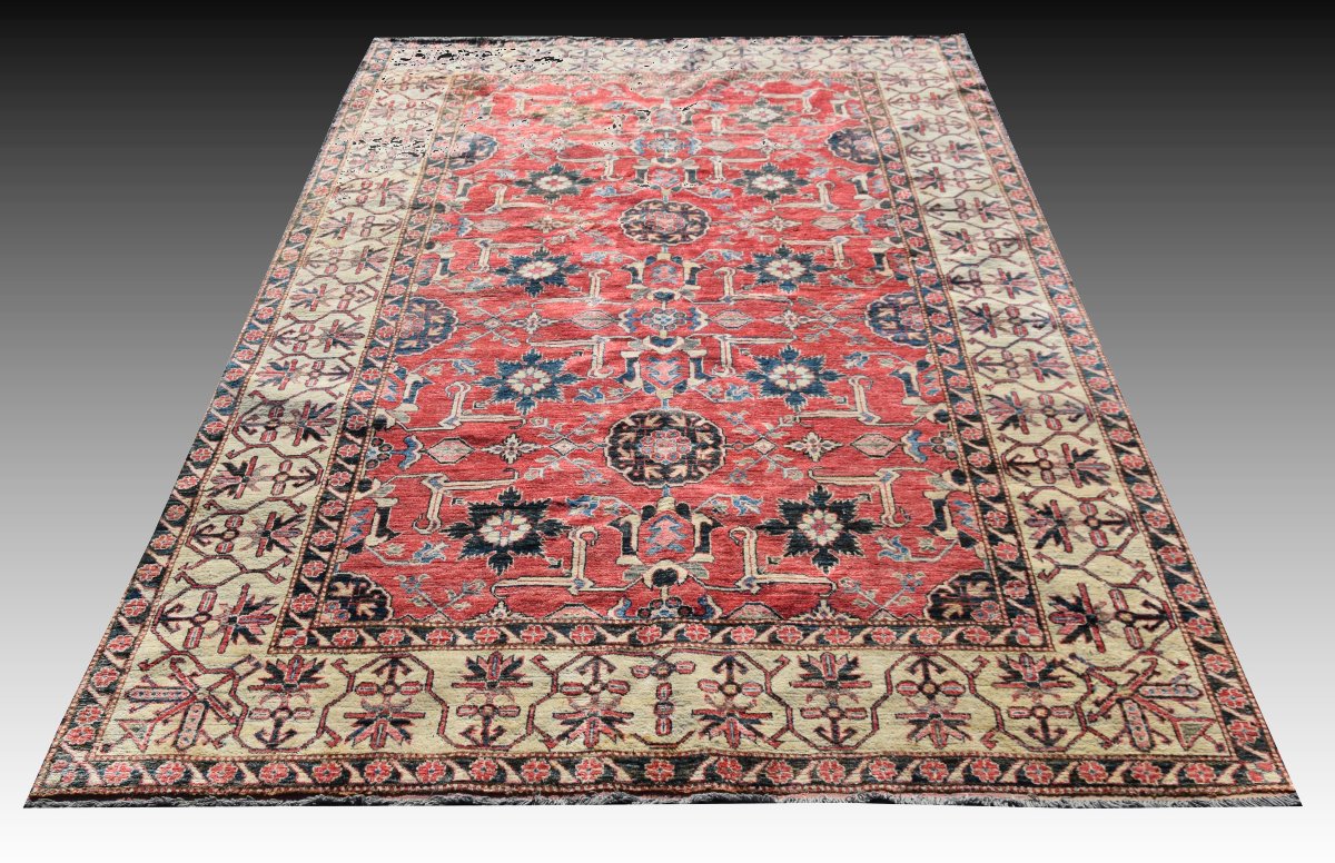 Tapis d'orient Ghazni : 3.20 x 2.20 mètres - Fait main - "Galerie Sardje"-photo-2