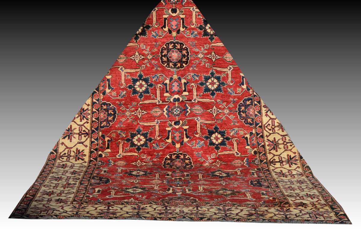 Tapis d'orient Ghazni : 3.20 x 2.20 mètres - Fait main - "Galerie Sardje"-photo-3