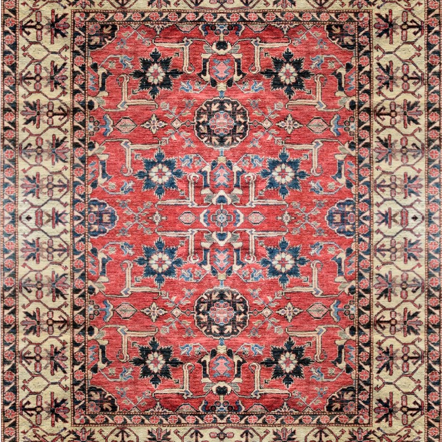 Tapis d'orient Ghazni : 3.20 x 2.20 mètres - Fait main - "Galerie Sardje"