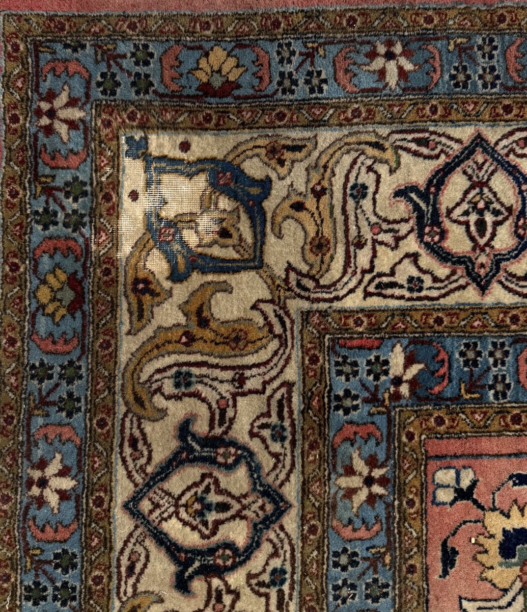 Large Persian Oriental Rug, Tabriz, Iran - 475 X 330 Cm - "galerie Sardje"-photo-7