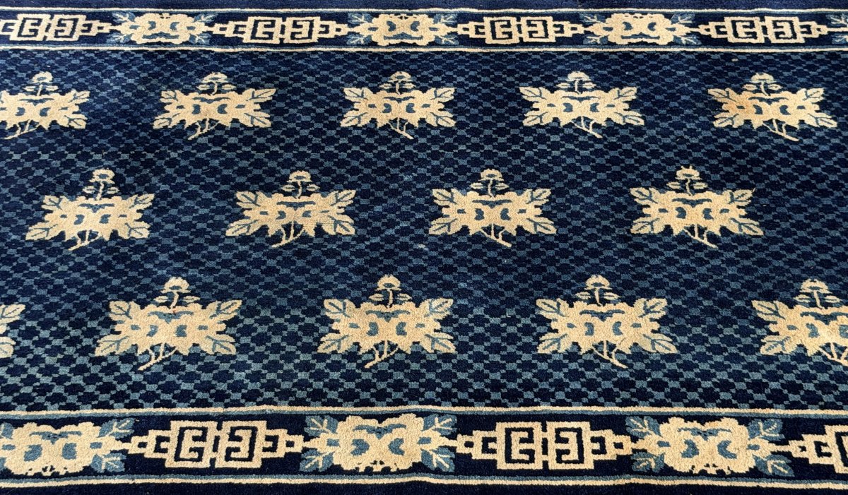 Tapis Chinois BAOTOU dynastie Qing : 212 x 130 Cm "Galerie Sardje"-photo-1