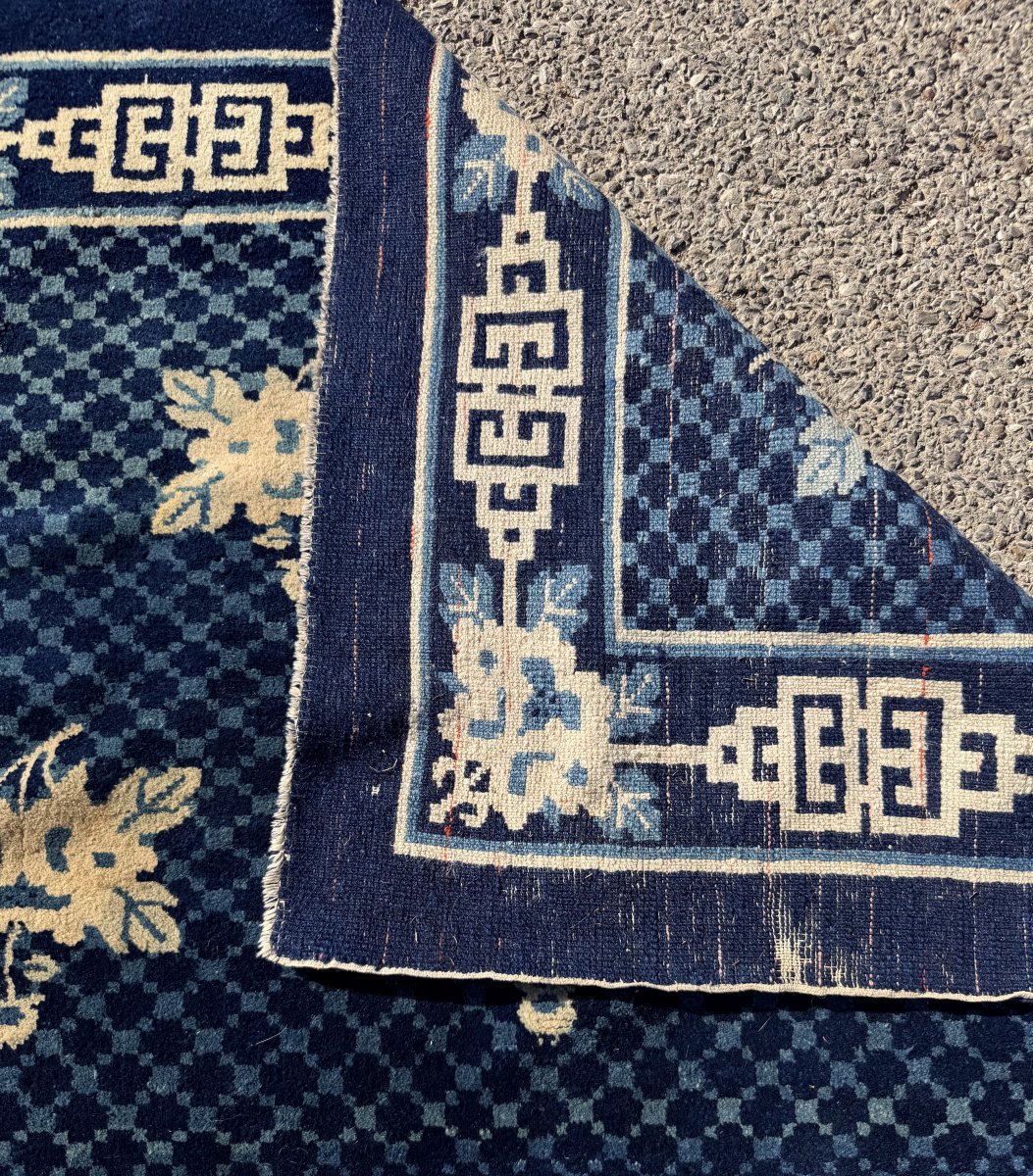 Tapis Chinois BAOTOU dynastie Qing : 212 x 130 Cm "Galerie Sardje"-photo-7