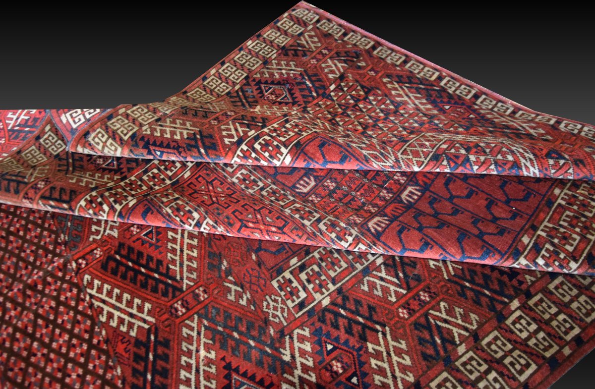 Antique Turkmen Hatchlou Rug – Circa 1930 – 120 × 150 Cm "galerie Sardje"-photo-1