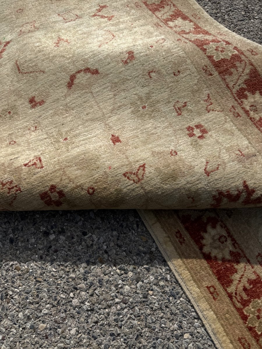 Ziegler Oriental Hallway Rug: 4.50 X 0.83  Meters - Handmade Wool - "galerie Sardje" -photo-2