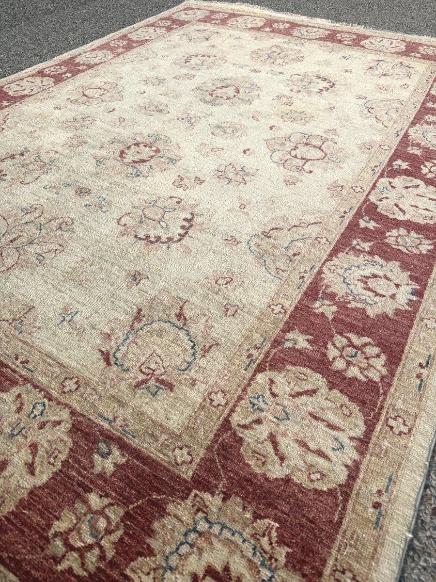 Ziegler Oriental Rug: 2.45  X 1.70 Meters - Handmade Wool - "galerie Sardje" -photo-3