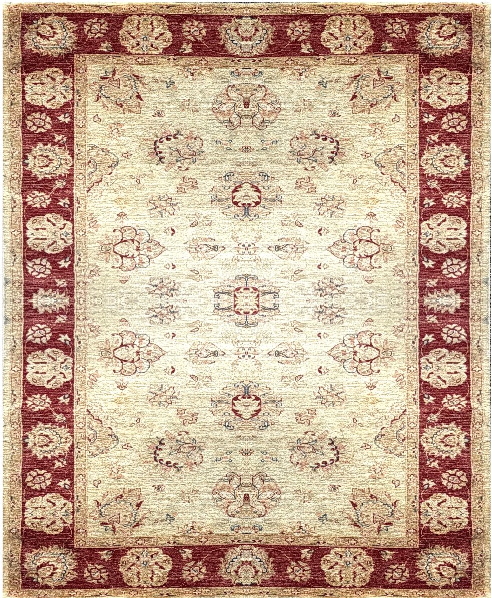 Ziegler Oriental Rug: 2.45  X 1.70 Meters - Handmade Wool - "galerie Sardje" -photo-7