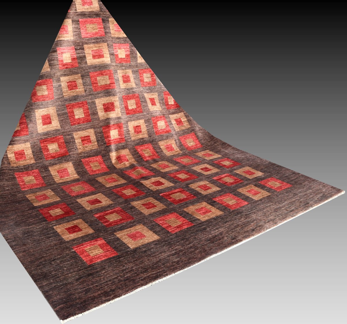 Ziegler Art Deco Oriental Rug: 3.12 X 2.40 Meters - Handmade Wool - "galerie Sardje" -photo-2