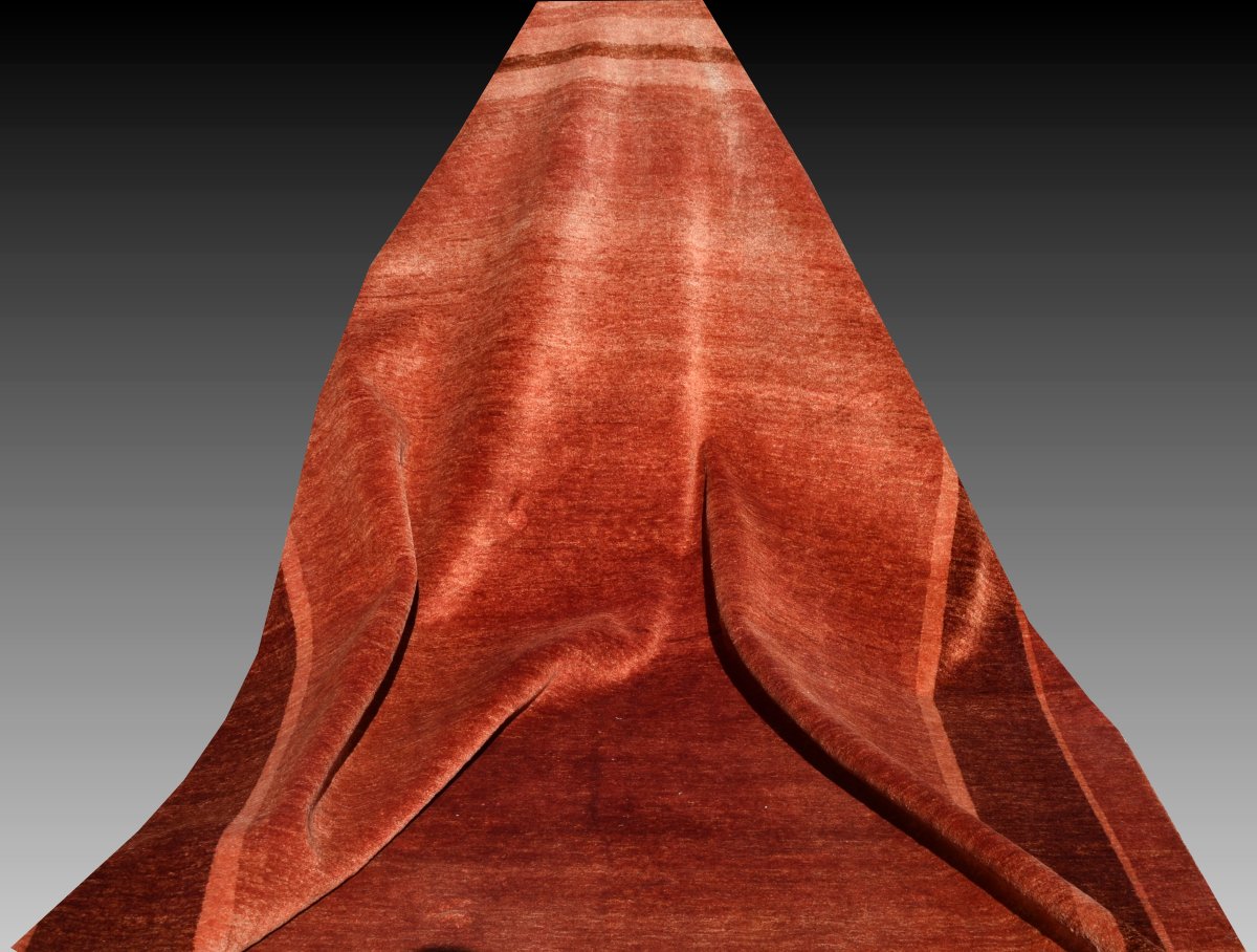 Ziegler Art Deco Oriental Rug: 3.52 X 2.46 Meters - Handmade Wool - "galerie Sardje" -photo-5