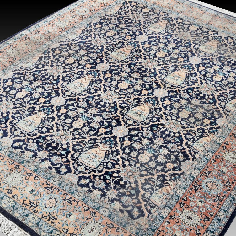 Tapis d'orient Penjab fait main en laine: 315 x 245 Cm "Galerie Sardje"-photo-2