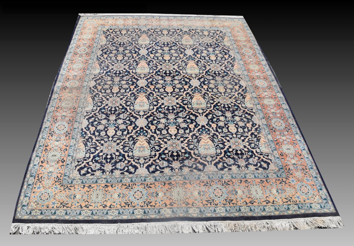 Tapis d'orient Penjab fait main en laine: 315 x 245 Cm "Galerie Sardje"-photo-2