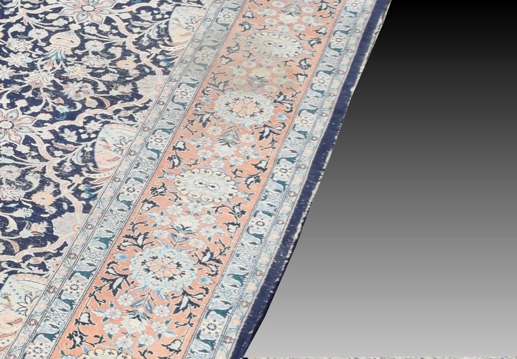 Tapis d'orient Penjab fait main en laine: 315 x 245 Cm "Galerie Sardje"-photo-7