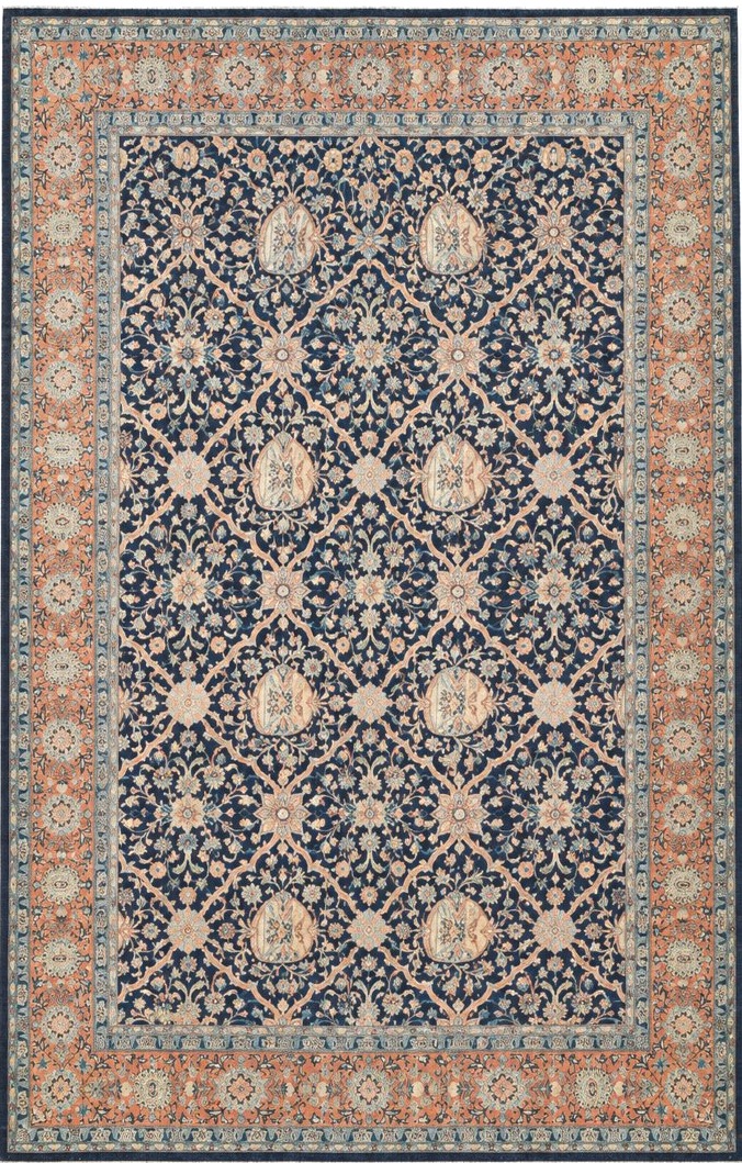 Tapis d'orient Penjab fait main en laine: 315 x 245 Cm "Galerie Sardje"-photo-8