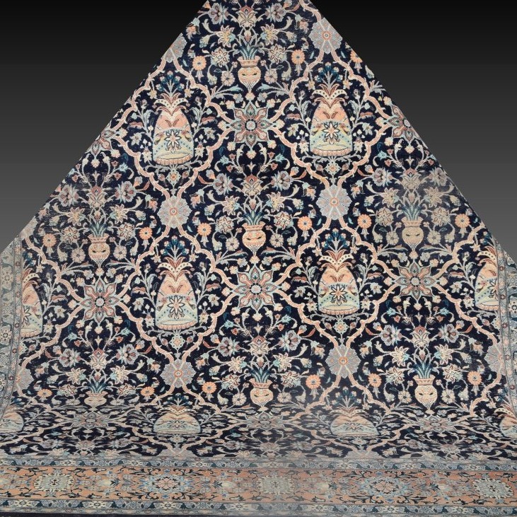 Tapis d'orient Penjab fait main en laine: 315 x 245 Cm "Galerie Sardje"