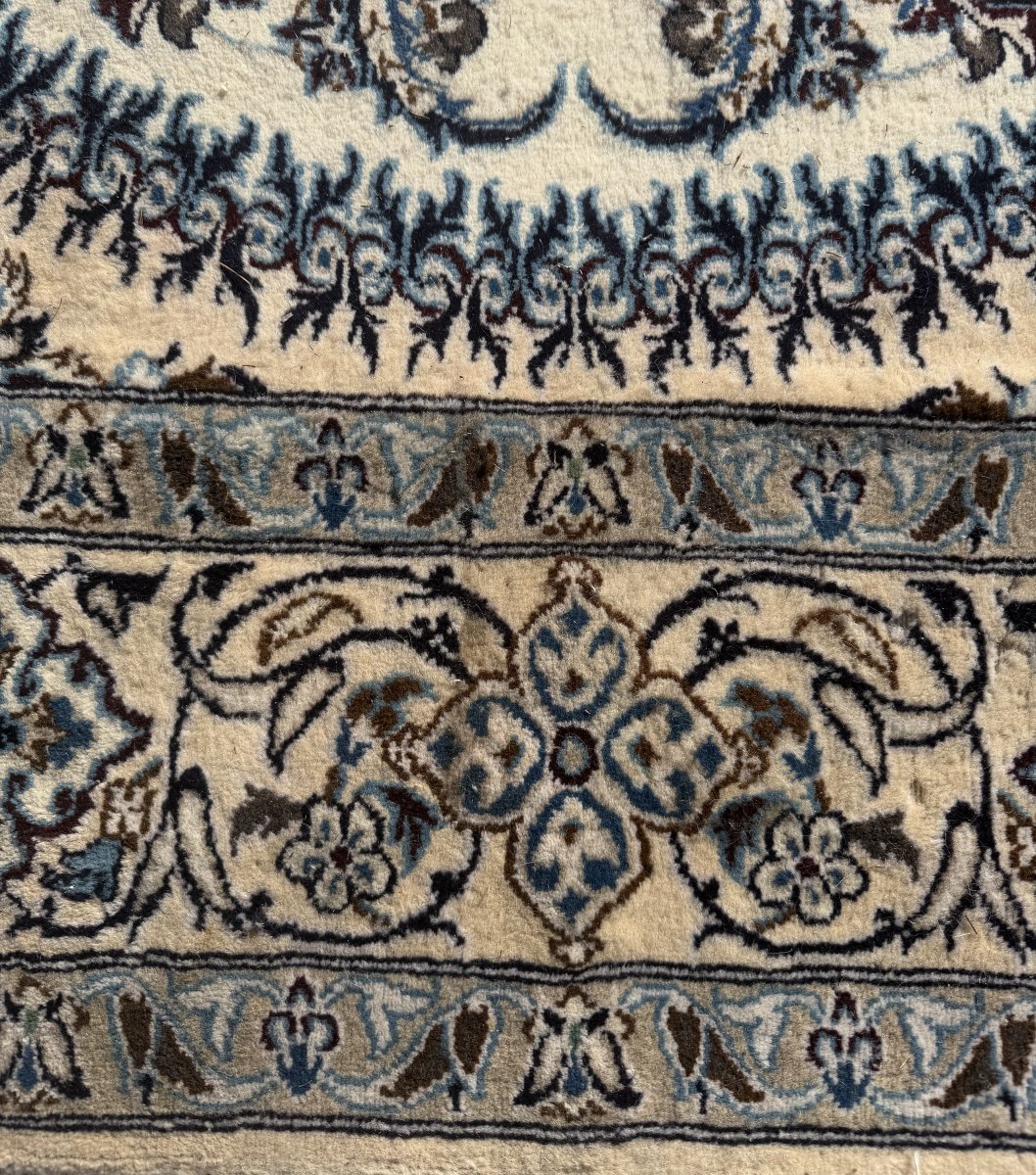 Grand Tapis d'orient Nain (Iran) en Laine et Soie – 310 x 200 cm "Galerie Sardje"-photo-6