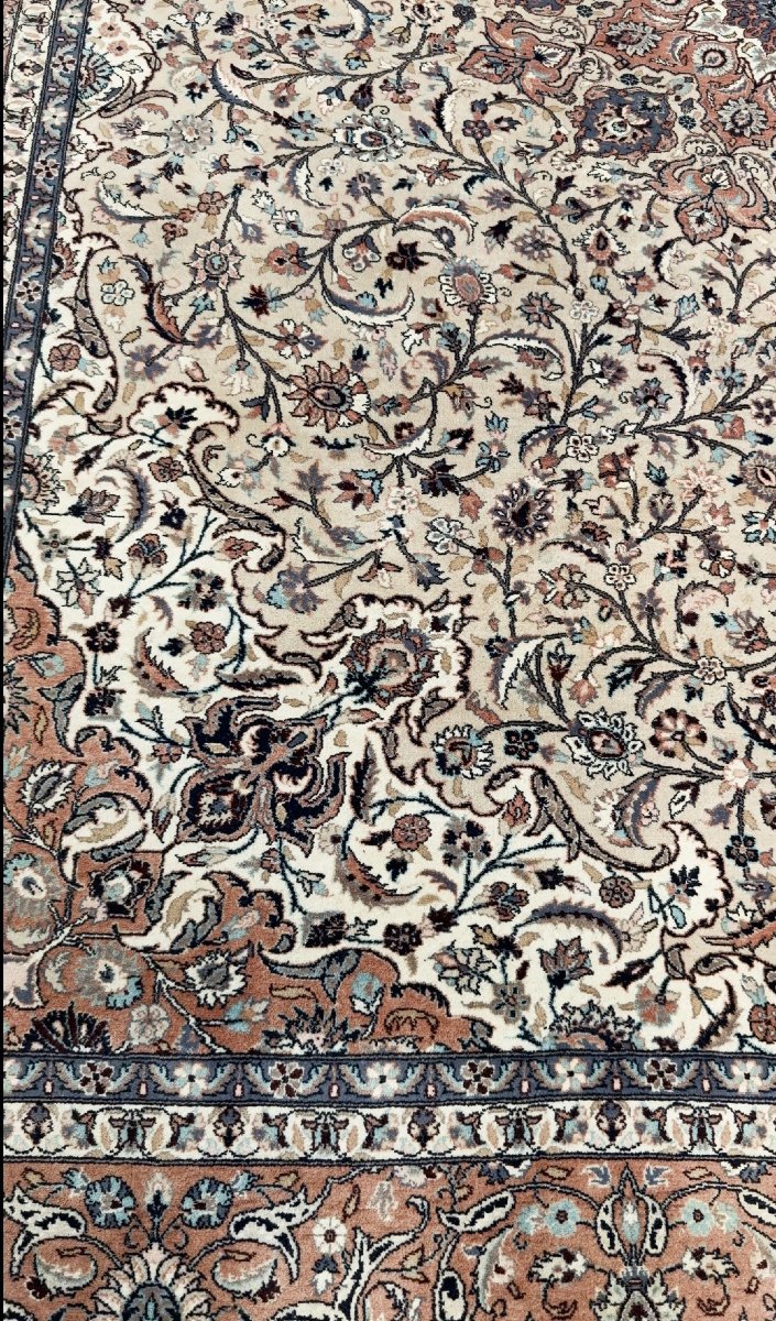 Large Persian Oriental Rug From Kashan, Iran - 275 X 375 Cm - "galerie Sardje" -photo-5