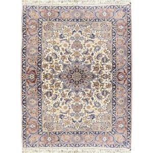 Tapis d'Orient Ispahan Persan : 1.08  X 1.66 M - Laine Kork et Soie