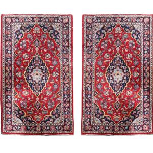Par Oriental Rug Orient Iran Kashan: 137  X  070 Cm