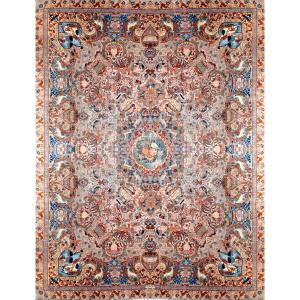  Tapis d'Orient KASHMAR Iran en Laine : 2.95 X 3.90 Mètres - Circa : 1960