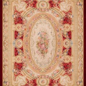  Grand Tapis aux points noués de style Aubusson – 4.45 x 3.00 Mètres - "Galerie Sardje"
