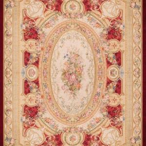 Grand Tapis aux points noués de style Aubusson – 4.45 x 3.00 Mètres - "Galerie Sardje"