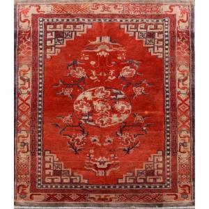 Antique Tibetan Rug: 130 X 200 Cm - "galerie Sardje"