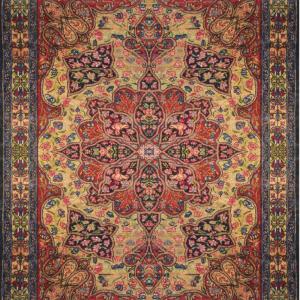 Tapis d'orient Kirman Raver Iran : 190 x 135 Cm - "Galerie Sardje"