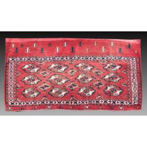 Tapis d'orient Selle Yomud Turkmène : 70 x 130 cm - "galerie Sardje"
