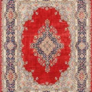 Large Iranian Kirman Oriental Rug: 4.85 X 2.95 Meters. - "galerie Sardje"
