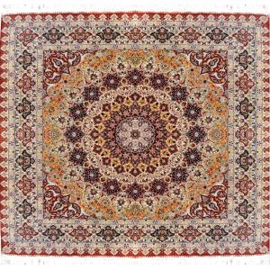 Tapis d'orient Egyptien Pure soie : 2.00 x 2.00 Mètres - Fait main - "Galerie Sardje"