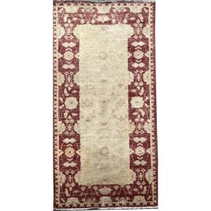 Tapis d'Orient Ziegler : 214 x 79 Cm - Laine Fait Main - "Galerie Sardje"