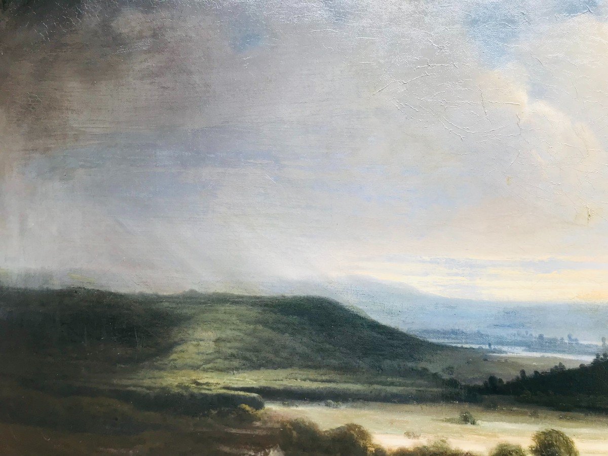 Paysage Lacustre - XIXème-photo-4