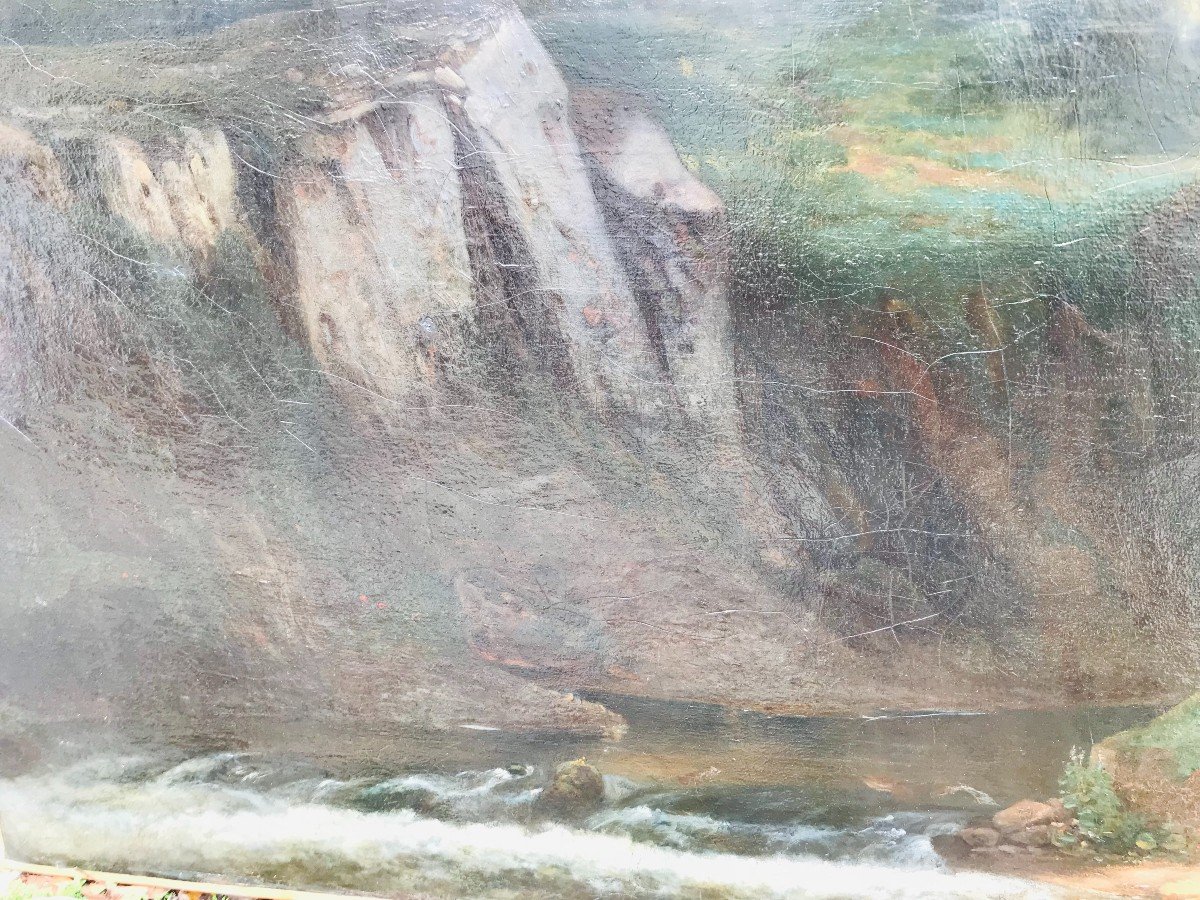 Paysage Lacustre - XIXème-photo-1