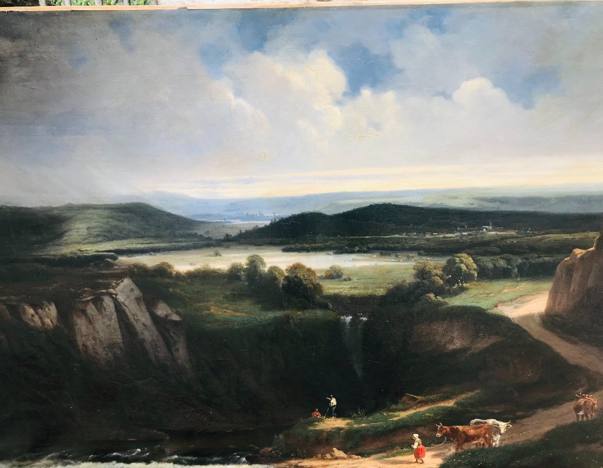 Paysage Lacustre - XIXème-photo-3