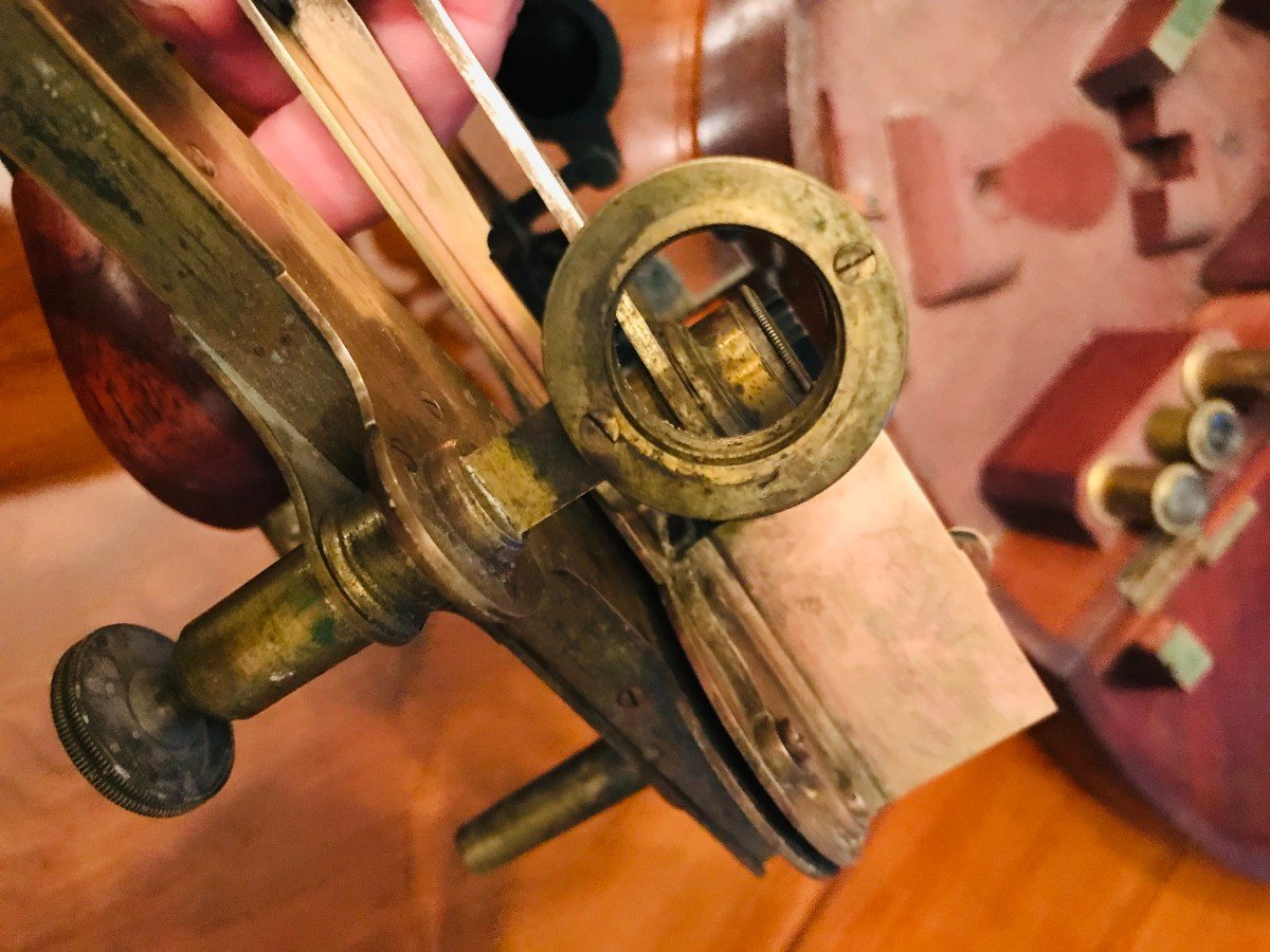 U N Sextant En Laiton XIXème - Cary London-photo-1