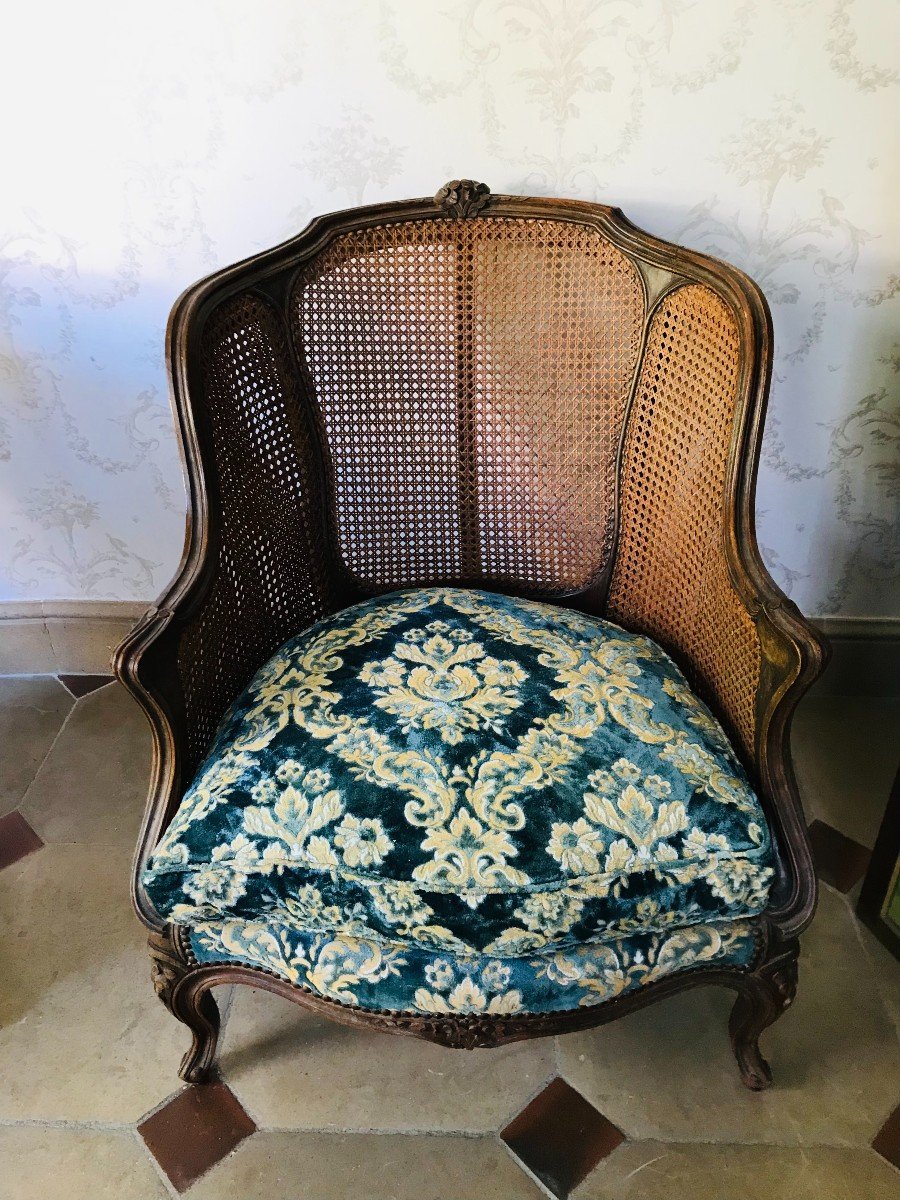 Pair Of Bergeres Louis XV Style-photo-1