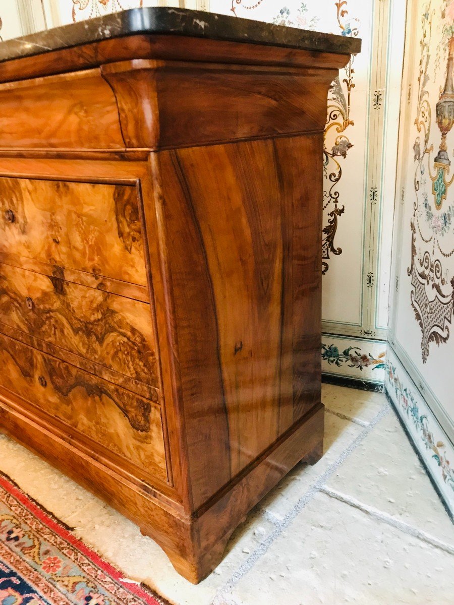 Petite Commode Louis Philippe En Noyer-photo-1