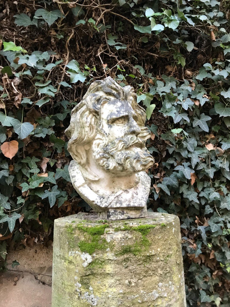 Bust Of A Man In Marble - XXth