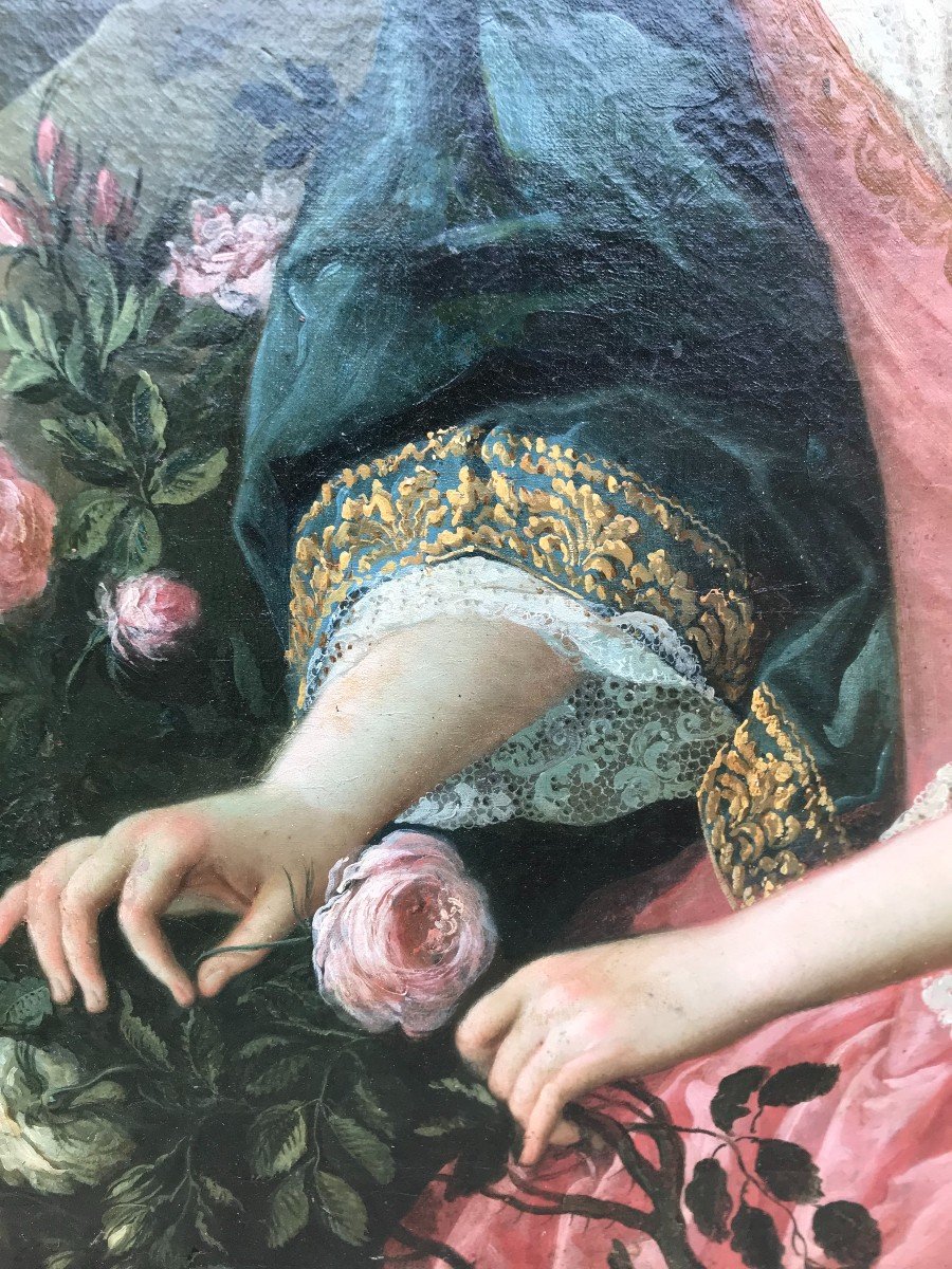 Portrait Of Lady Of Quality - XVIIIth-photo-3