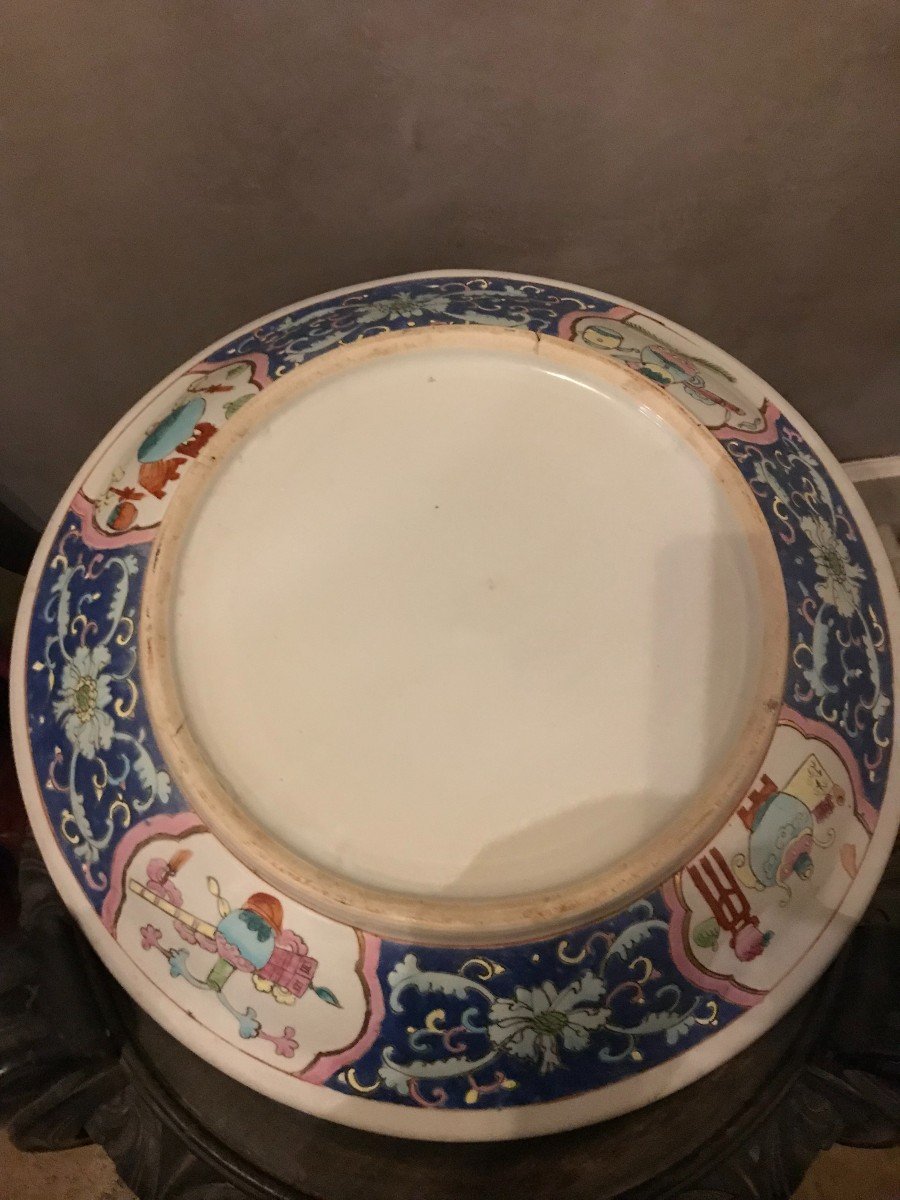 Asian Cache Pot In Twentieth Porcelain-photo-1