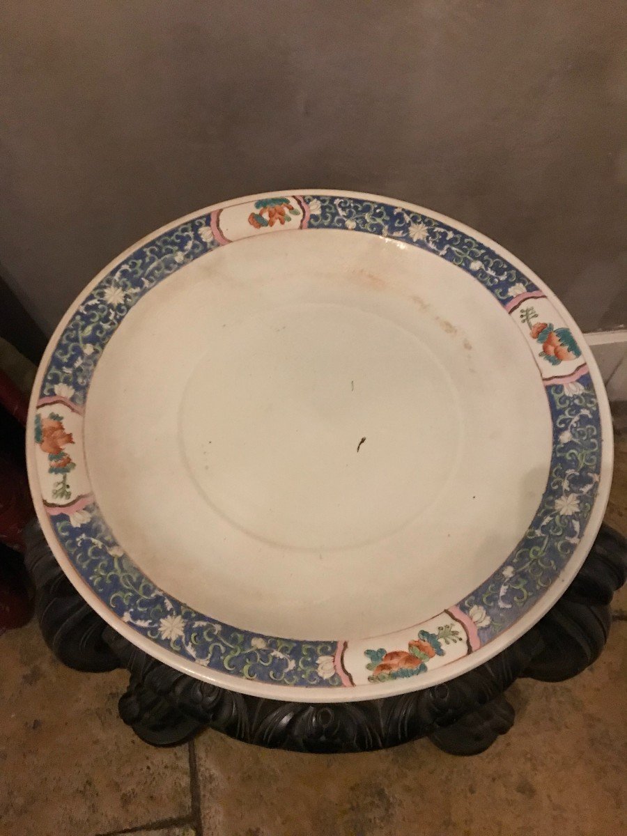 Asian Cache Pot In Twentieth Porcelain-photo-2