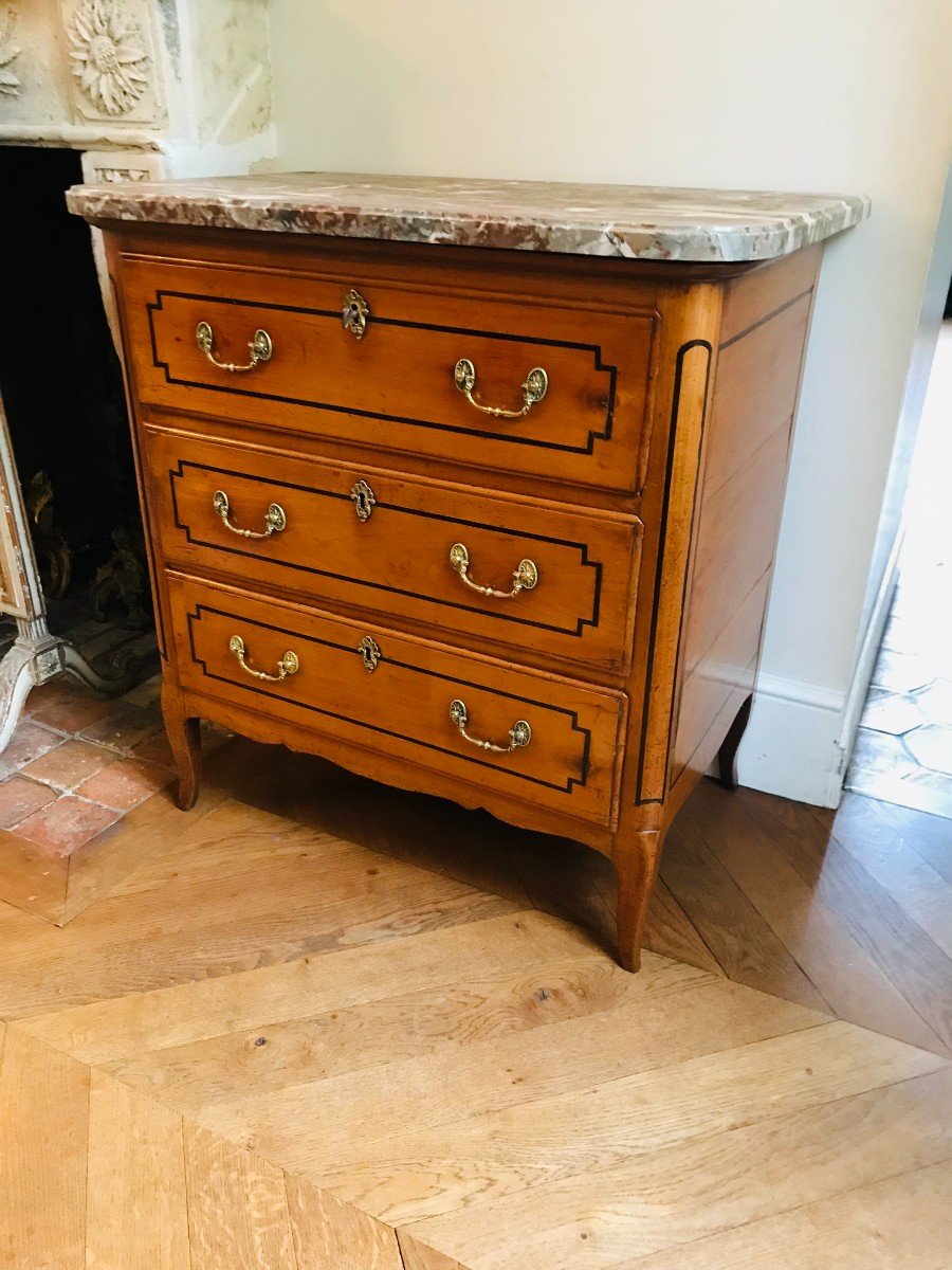 Petite Commode En Bois  Fruitier Début XIX-photo-1