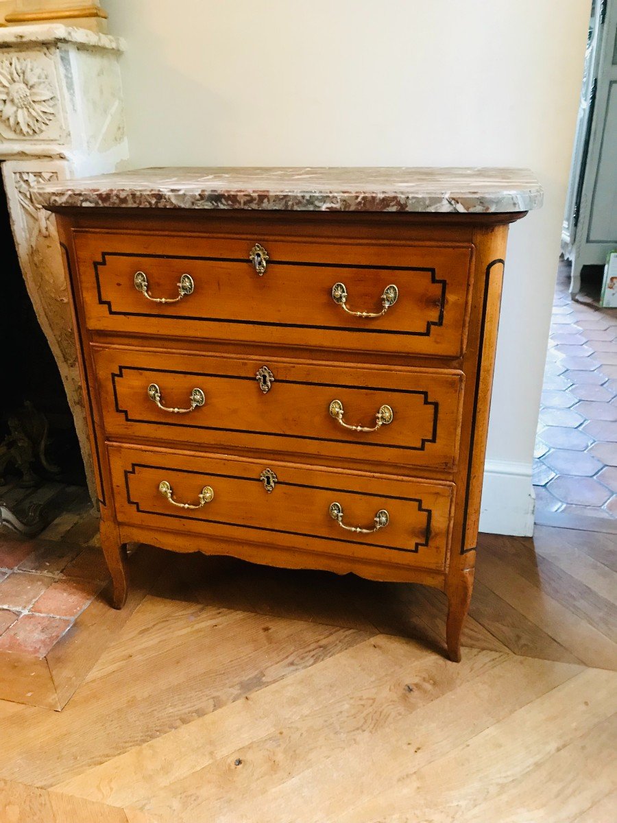 Petite Commode En Bois  Fruitier Début XIX-photo-7